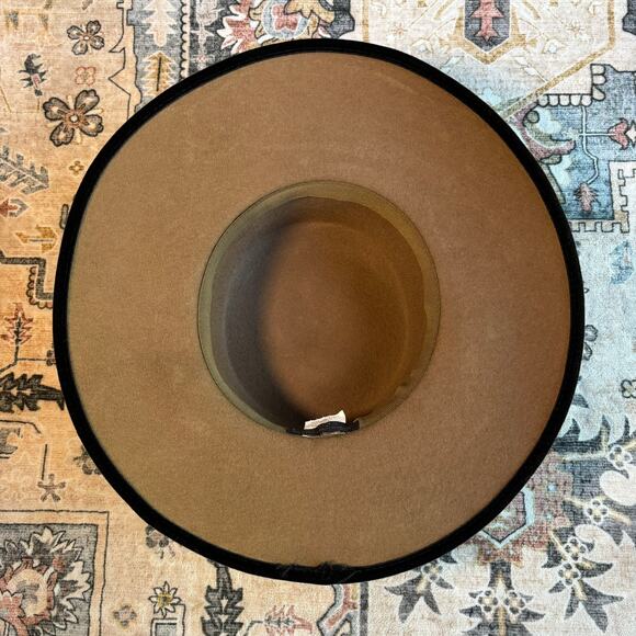 Vintage J Peterman Made in Italy Wool Hat Women's Velvet Bow Formal Brown Hat - Picture 10 of 13